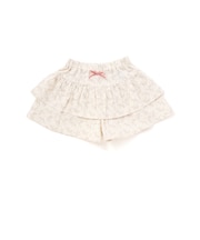 【お揃い】ネル起毛小花柄フリルキュロットパンツ(80~90cm)