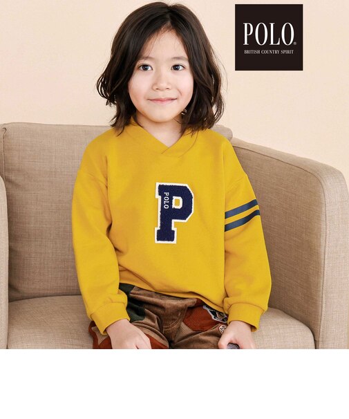 【POLO BCS(ポロ・ビーシーエス)×SLAP SLIP】フェルトワッペントレーナー(80~130cm)
