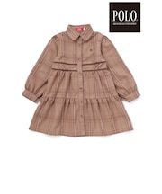 【POLO BCS(ポロ・ビーシーエス)×SLAP SLIP】チェック切り替えワンピース(80~130cm)