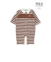 【POLO BCS(ポロ・ビーシーエス)×SLAP SLIP】胸元切り替え裏毛カバーオールベビー(60~80cm)