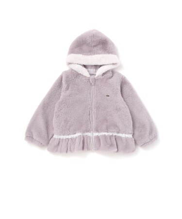 裾フリル花レースジャケット(90~130cm)
