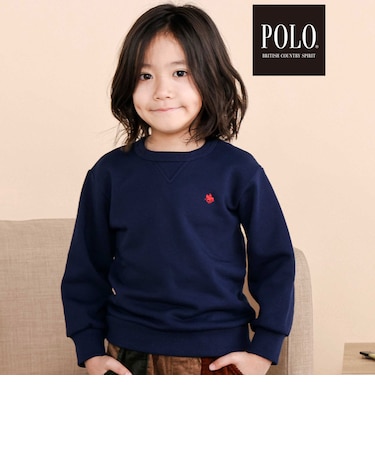 【POLO BCS(ポロ・ビーシーエス)×SLAP SLIP】ロゴプリントトレーナー(80~130cm)