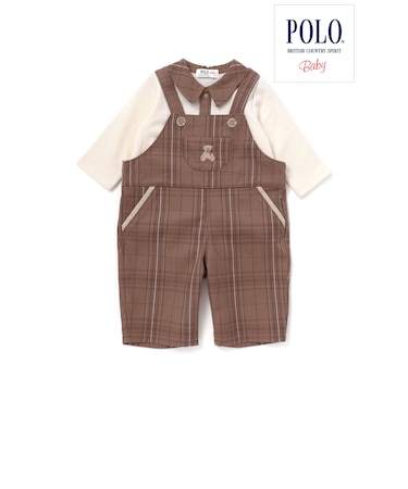 【POLO BCS(ポロ・ビーシーエス)×SLAP SLIP】サロペット+ボディミニセットアップベビー(70~80cm)