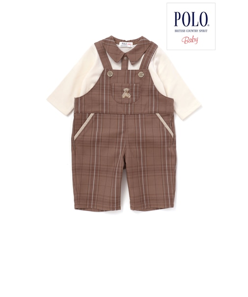 【POLO BCS(ポロ・ビーシーエス)×SLAP SLIP】サロペット+ボディミニセットアップベビー(70~80cm)