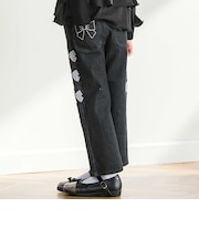 サイドリボンストレッチデニムパンツ(95~160cm)
