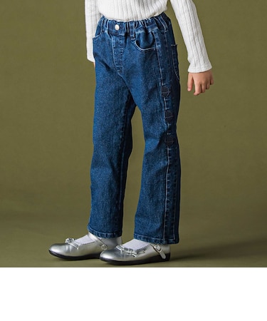 サイドリボンストレッチデニムパンツ(95~160cm)