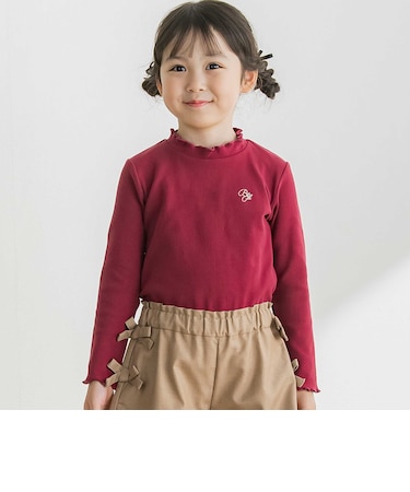 【店舗限定】プチハイネックリブトップス(95～150cm)