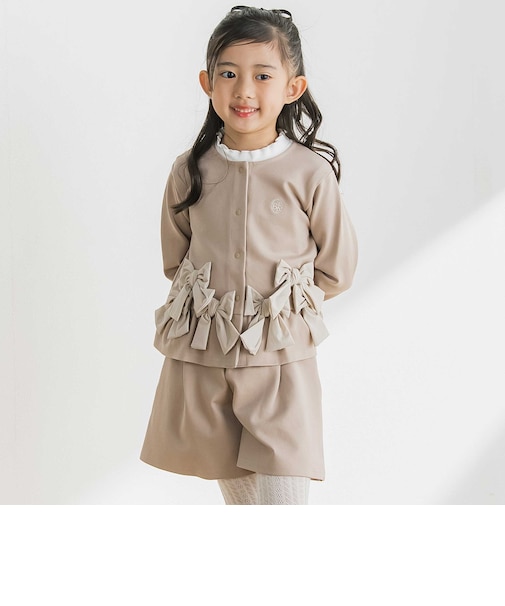 【店舗限定】リボンポイントポンチセットアップ(95~150cm)