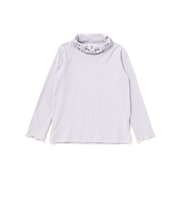 フリル襟ニット長袖Tシャツ(80~130cm)