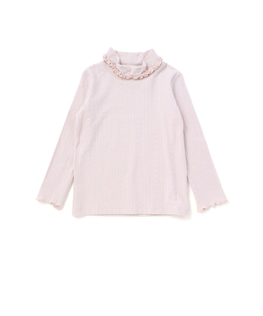 フリル襟ニット長袖Tシャツ(80~130cm)