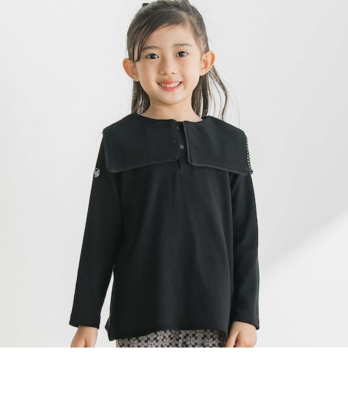 【店舗限定】前後着用可能 セーラーカラーフリーストップス(95～150cm)