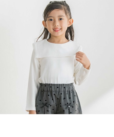 【店舗限定】前後着用可能 セーラーカラーフリーストップス(95～150cm)