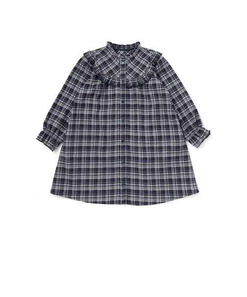 【店舗限定】ネルチェック柄ワンピース(95~150cm)