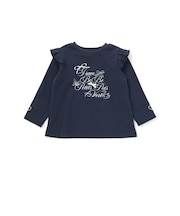 【店舗限定】シルバーロゴプリントフリルトップス(95~160cm)