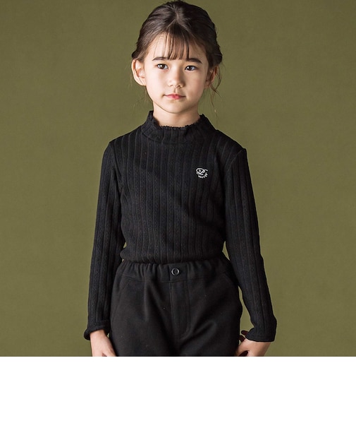 トーションレースリブトップス(95~160cm)