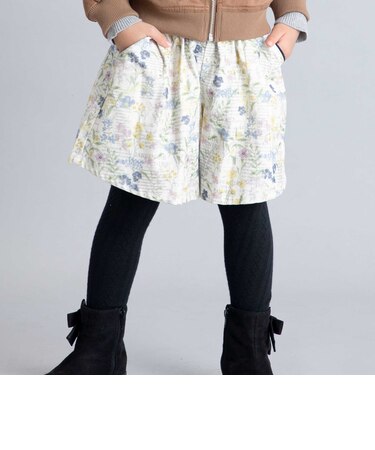 【お揃い】メモワールフラワープリントキュロットパンツ(90~150cm)