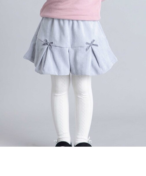 ヘリンボン切替プリーツショートパンツ(80~150cm)
