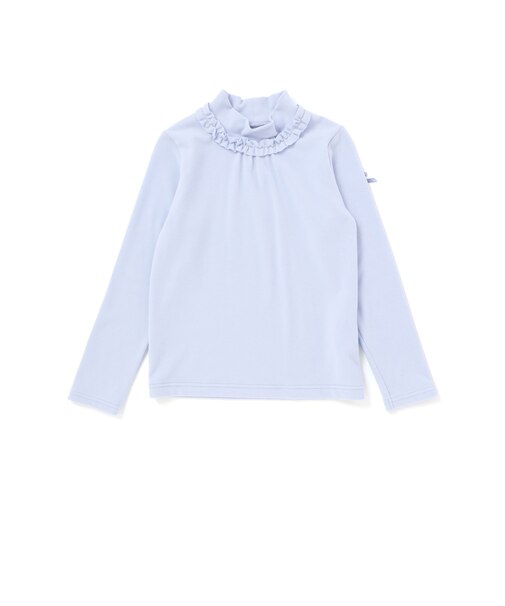 【日本製】ミップスウェードフリルハイネックTシャツ(80~160cm)