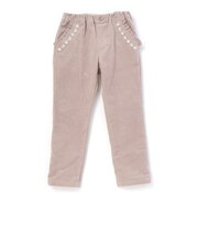 リブレスコールフリルリボンポケットスリムロングパンツ(100~160cm)