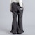 ストレッチツイル裾フリルロングパンツ(90~150cm)