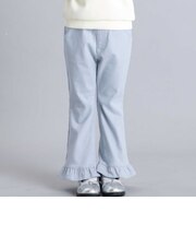 ストレッチツイル裾フリルロングパンツ(90~150cm)