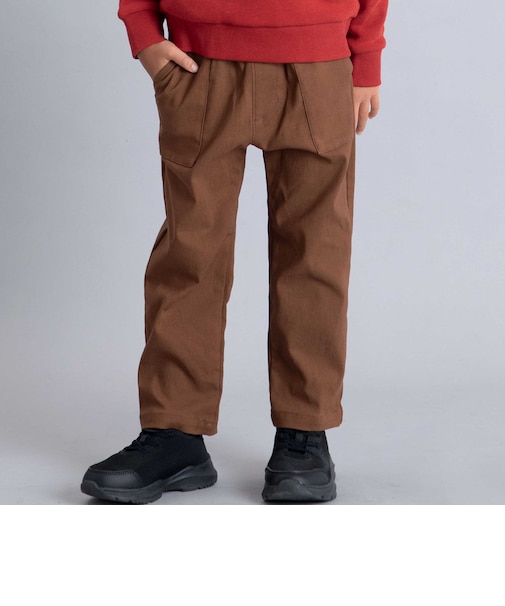 ベロアパイピングアウトポケットツイルロングパンツ(80~160cm)