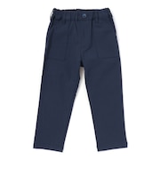 チェックパイピングアウトポケットツイルロングパンツ(90~150cm)