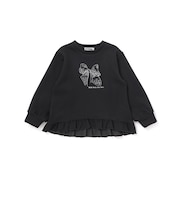 【店舗限定】ポンチリボン刺しゅうトップス(95~160cm)