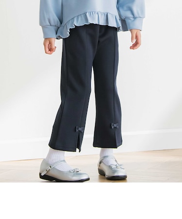 【店舗限定】リボンポイントポンチフレアパンツ(95～160cm)