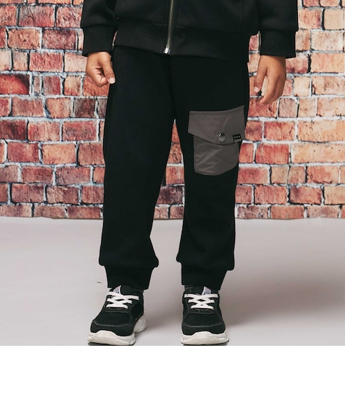ナイロンポケット 裏起毛ジョガーパンツ(110~160cm)