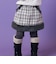 裾ファー起毛チェックスカート(90~130cm)