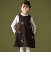 ビーズフラワー刺しゅうジャンパースカート(95~150cm)
