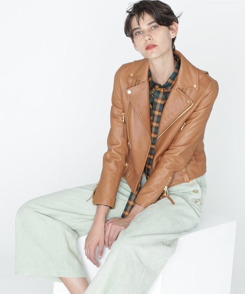 【超美品】グレースコンチネンタル ラムレザー ライダース ラムレザーライダースジャケット / GRACE CONTINENTAL | GRACE