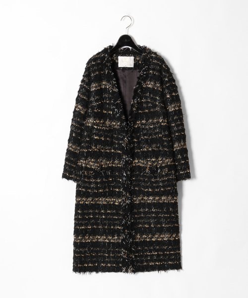 極美品◆グレースコンチネンタル Jules Tournier社 ツイード コート フェザーツイードコート｜グレースコンチネンタルの通販｜&mall