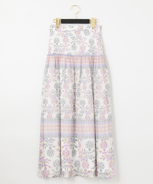 サラサシフォンロングスカート