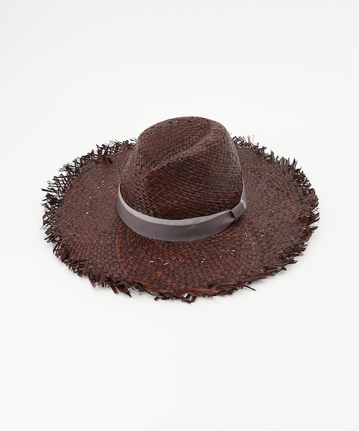 バイカラーリボンハット