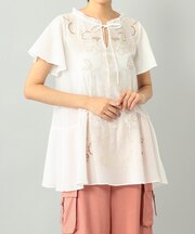 カットワーク刺繍チュニック