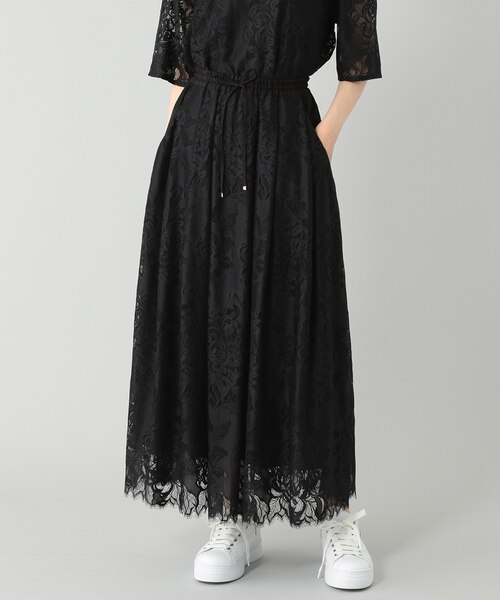 ローズレースギャザースカート｜グレースコンチネンタルの通販｜&mall