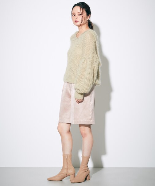 サテンハーフパンツ