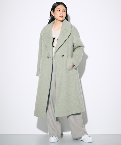 シャギービックカラーコート｜グレースコンチネンタルの通販｜&mall