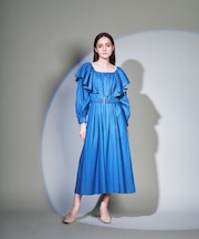 フリルショルダーワンピース