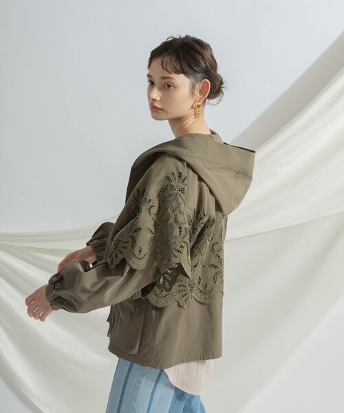 レイヤードカットワークコート｜グレースコンチネンタルの通販｜&mall