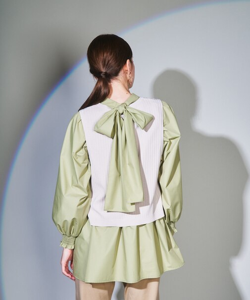 ドルマンベストニットトップ