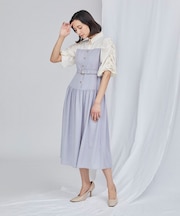 【オンライン限定】バイカラーシャツワンピース