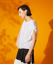 チュールレイヤードトップ