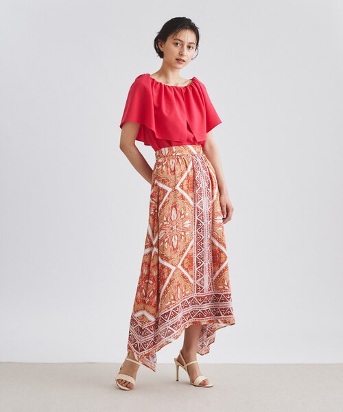 エスニックプリントフレアスカート｜グレースコンチネンタルの通販