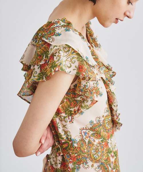 オーナメントフリルワンピース｜グレースコンチネンタルの通販｜&mall