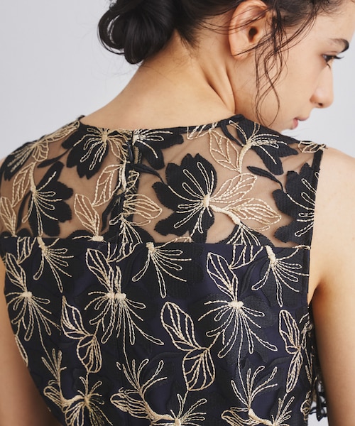 GRACE CONTINENTAL 新品タグ付きラメ刺繍ノースリーブワンピース ラメ刺繍ノースリーブワンピース｜グレースコンチネンタルの通販