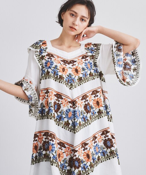 フレアチュニックトップ