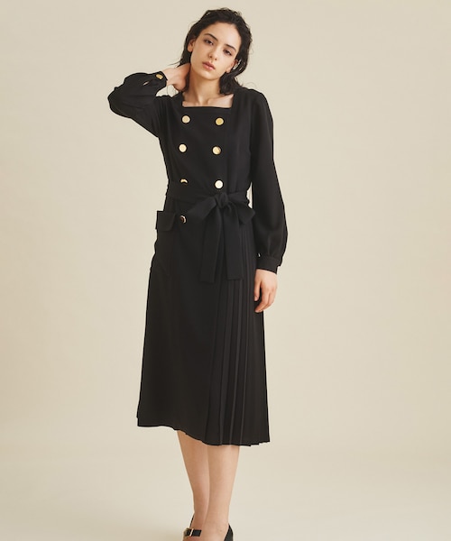 ウールタッチダブルワンピース｜グレースコンチネンタルの通販｜&mall